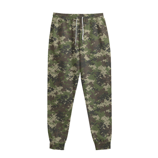 Military Digital Camo Pattern Print Sweatpants