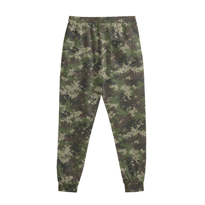 Military Digital Camo Pattern Print Sweatpants