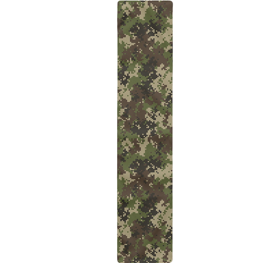 Military Digital Camo Pattern Print Table Runner
