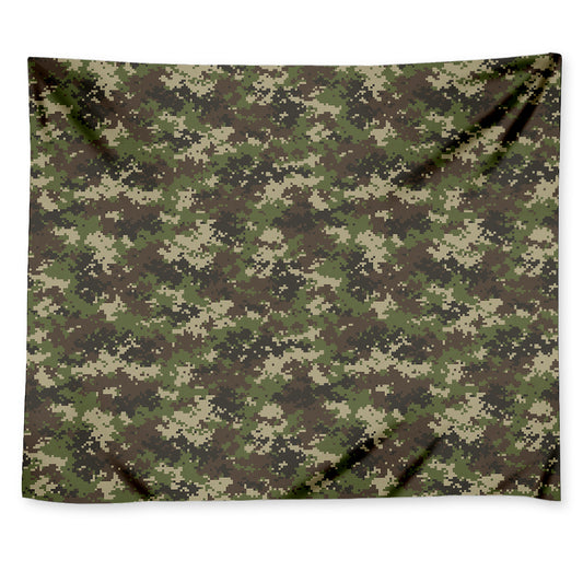 Military Digital Camo Pattern Print Tapestry
