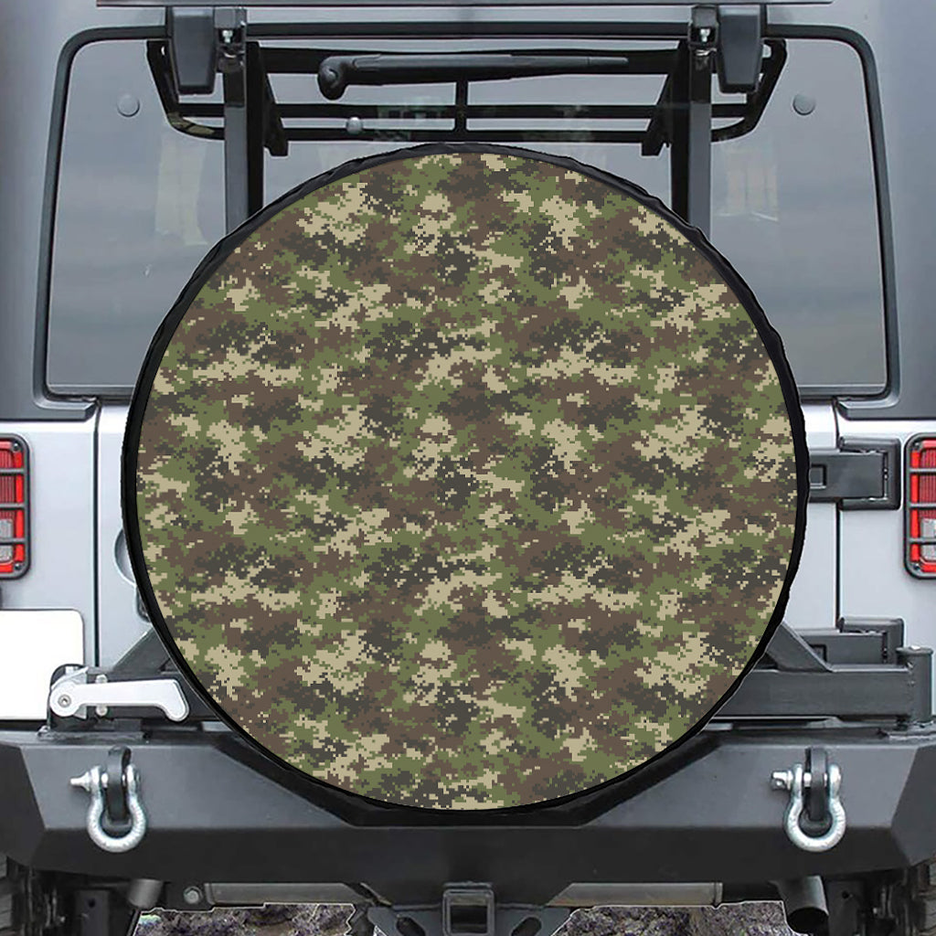 Military Digital Camo Pattern Print Tire Cover