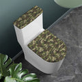 Military Digital Camo Pattern Print Toilet Lid And Tank Cover Set