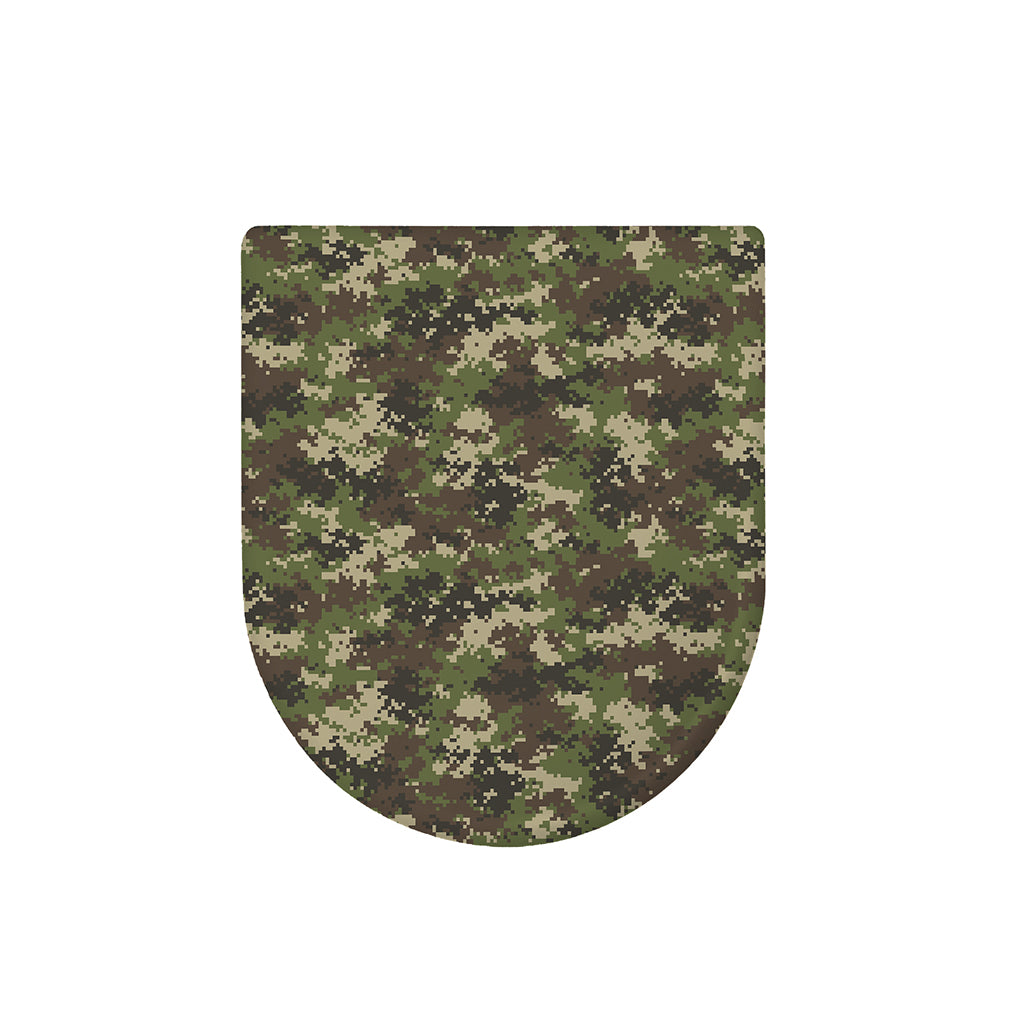 Military Digital Camo Pattern Print Toilet Lid Cover