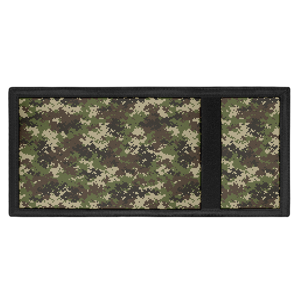 Military Digital Camo Pattern Print Trifold Wallet