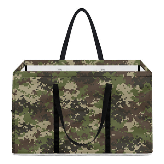 Military Digital Camo Pattern Print Utility Tote Bag