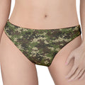 Military Digital Camo Pattern Print Women's Thong