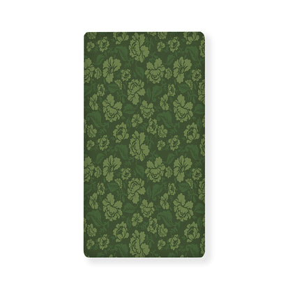 Military Green Camo Flower Pattern Print Baby Crib Sheet