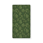 Military Green Camo Flower Pattern Print Baby Crib Sheet