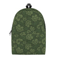 Military Green Camo Flower Pattern Print School Backpack