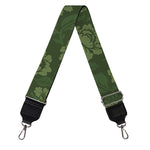 Military Green Camo Flower Pattern Print Bag Strap