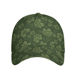 Military Green Camo Flower Pattern Print Baseball Cap