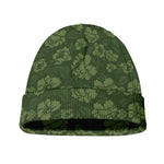Military Green Camo Flower Pattern Print Beanie