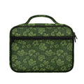 Military Green Camo Flower Pattern Print Briefcase Bible Bag