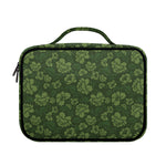 Military Green Camo Flower Pattern Print Briefcase Bible Bag