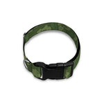 Military Green Camo Flower Pattern Print Dog Collar
