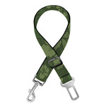 Military Green Camo Flower Pattern Print Dog Seat Belt