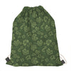 Military Green Camo Flower Pattern Print Drawstring Bag