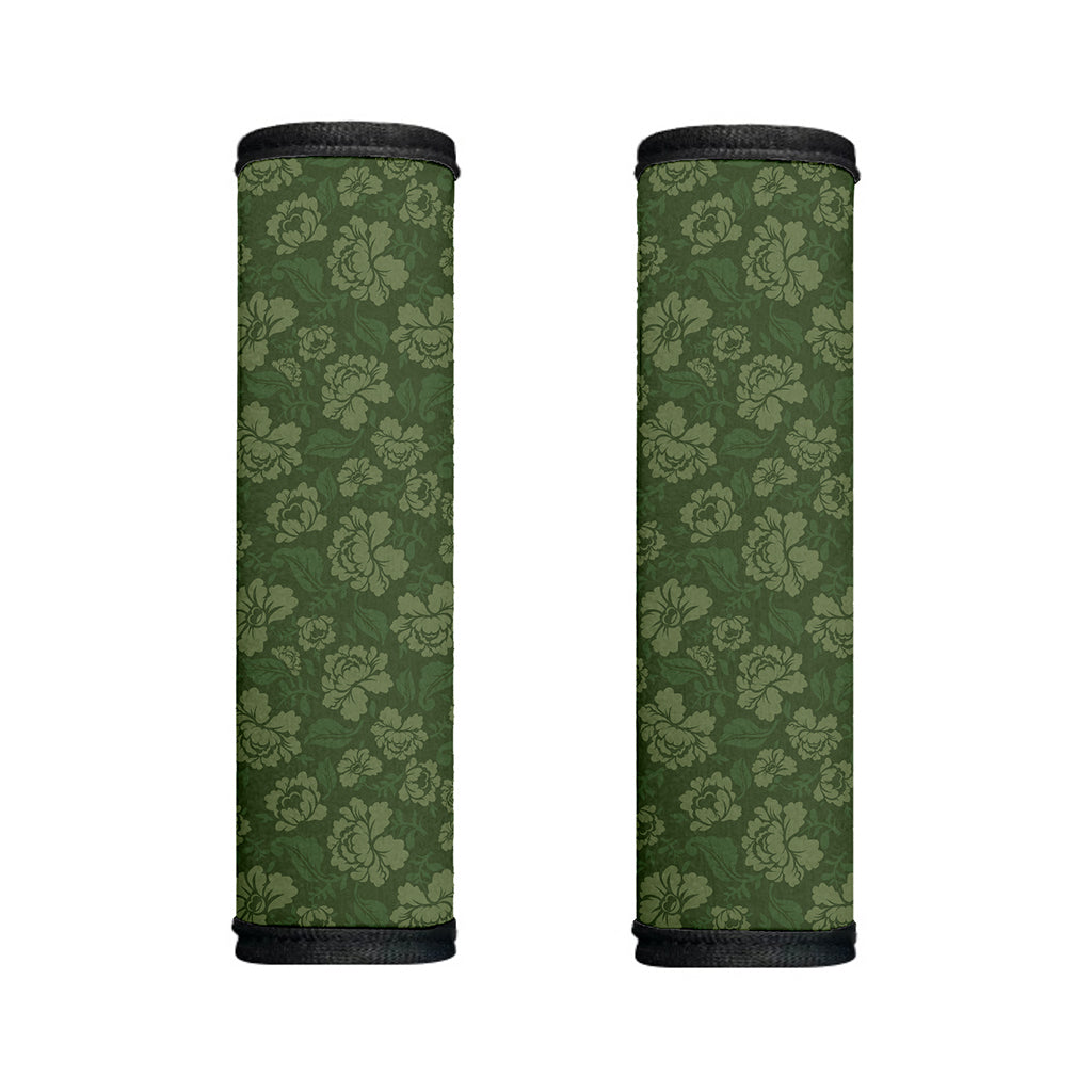 Military Green Camo Flower Pattern Print Handle Covers