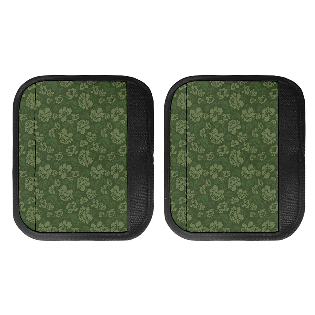 Military Green Camo Flower Pattern Print Handle Covers