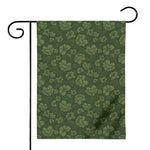 Military Green Camo Flower Pattern Print House Flag