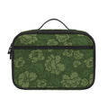 Military Green Camo Flower Pattern Print Portable Lunch Bag