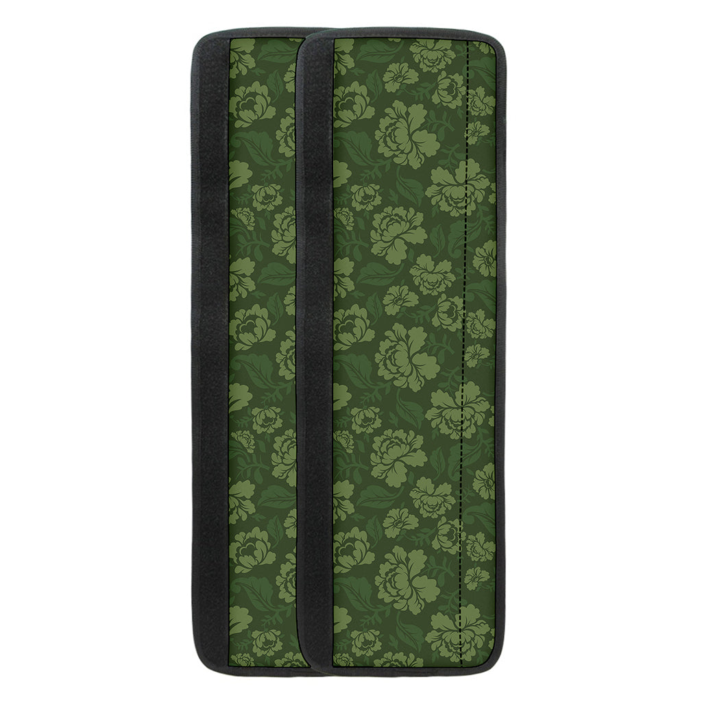 Military Green Camo Flower Pattern Print Refrigerator Handle Covers