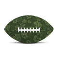 Military Green Camo Flower Pattern Print Rugby Ball