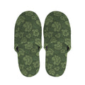 Military Green Camo Flower Pattern Print Slippers