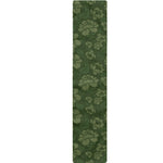 Military Green Camo Flower Pattern Print Table Runner