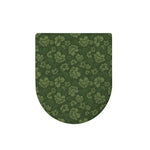 Military Green Camo Flower Pattern Print Toilet Lid Cover