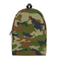 Military Green Camouflage Print School Backpack