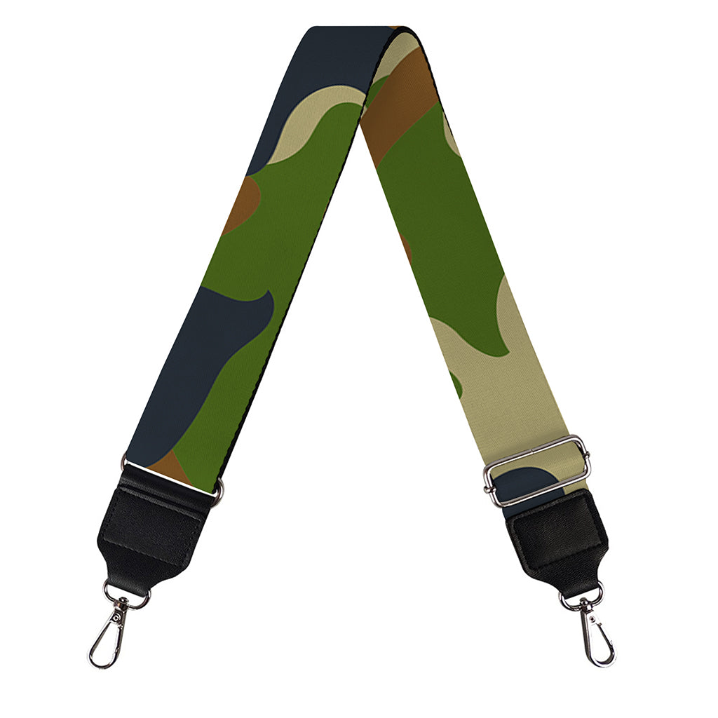 Military Green Camouflage Print Bag Strap