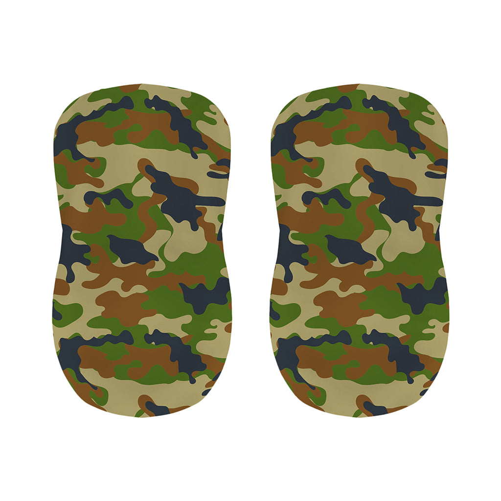 Military Green Camouflage Print Bar Stool Covers