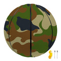 Military Green Camouflage Print Basketball