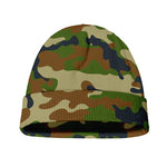 Military Green Camouflage Print Beanie