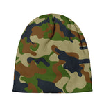 Military Green Camouflage Print Beanie