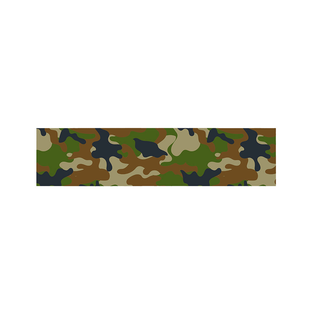 Military Green Camouflage Print Bed Runner