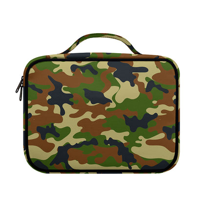Military Green Camouflage Print Briefcase Bible Bag