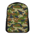 Military Green Camouflage Print Casual Backpack