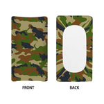 Military Green Camouflage Print Changing Pad Cover