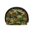 Military Green Camouflage Print Coin Purse