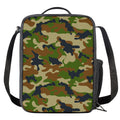 Military Green Camouflage Print Crossbody Lunch Bag