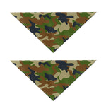 Military Green Camouflage Print Dog Bandana