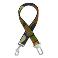 Military Green Camouflage Print Dog Seat Belt