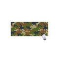 Military Green Camouflage Print Extended Mouse Pad