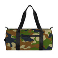 Military Green Camouflage Print Gym Bag