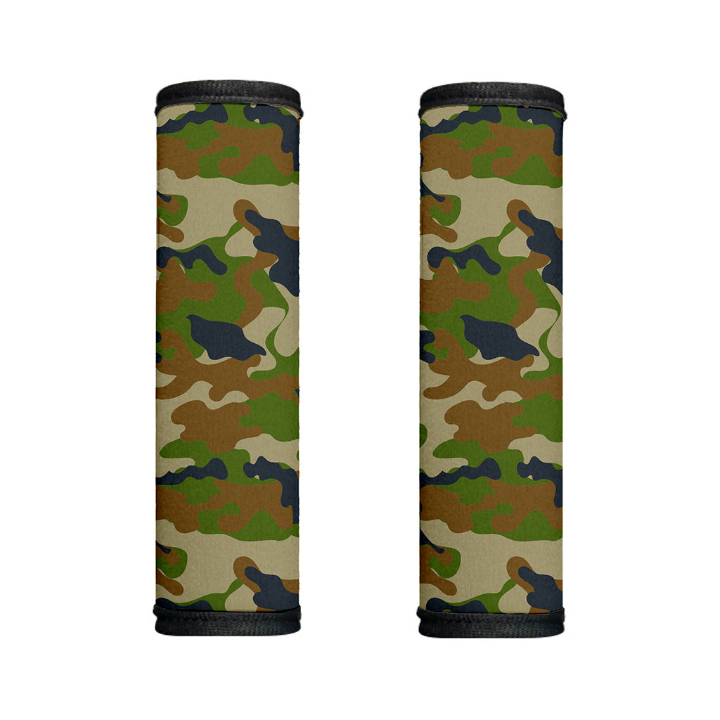 Military Green Camouflage Print Handle Covers