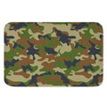 Military Green Camouflage Print Indoor Door Mat