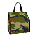 Military Green Camouflage Print Insulated Lunch Tote