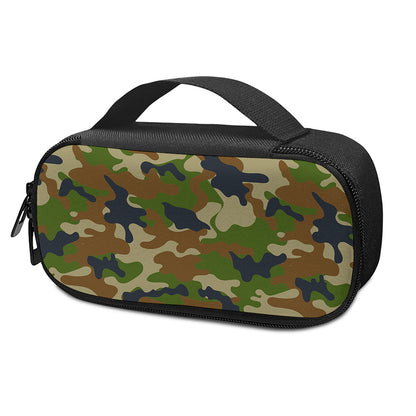 Military Green Camouflage Print Insulin Cooler Travel Case